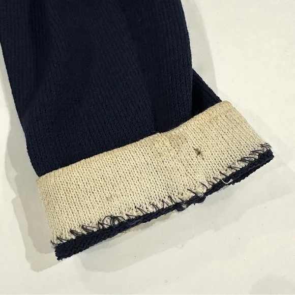 St John Evening Blue And Metallic Gold Embroidered Knit Sweater - Picture 13 of 16